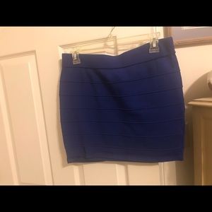 Blue mini skirt